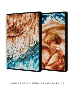 Quadro Dupla Abstrato Praia - Be decorart | Quadros Online