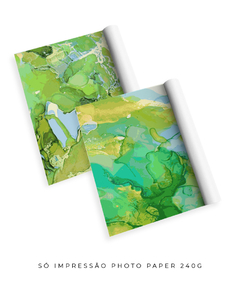 Quadro Dupla Abstrato Verde - comprar online