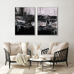 Quadro Dupla Arte Black - Be decorart | Quadros Online