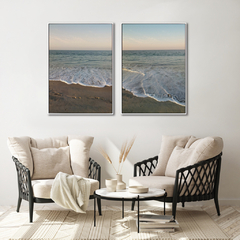 Quadro Dupla Praia Tranquila - Be decorart | Quadros Online