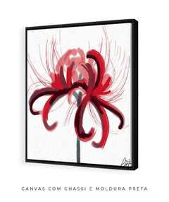 Quadro Essência Escarlate Vermelho - Be decorart | Quadros Online