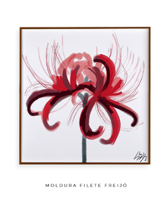 Quadro Essência Escarlate Vermelho - Be decorart | Quadros Online