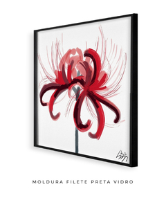 Quadro Essência Escarlate Vermelho