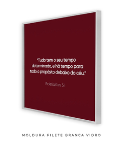 Quadro Frase Bíblica Ec. 3:1 - Be decorart | Quadros Online