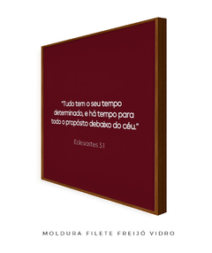 Quadro Frase Bíblica Ec. 3:1 - comprar online