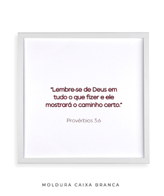 Imagem do Quadro Frase Bíblica Pv 3:6