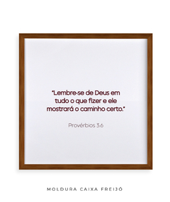 Imagem do Quadro Frase Bíblica Pv 3:6