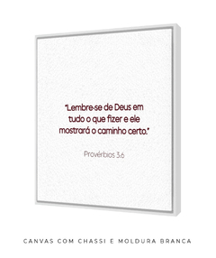 Imagem do Quadro Frase Bíblica Pv 3:6