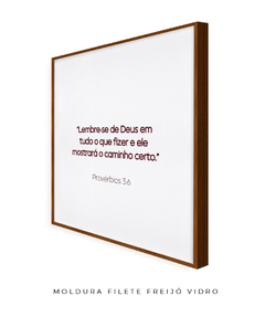 Quadro Frase Bíblica Pv 3:6 - Be decorart | Quadros Online