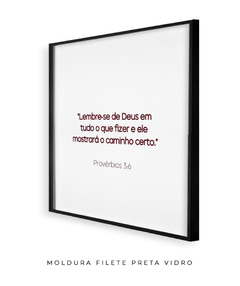 Imagem do Quadro Frase Bíblica Pv 3:6