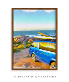 Quadro Kombi Surf Aquarela - comprar online