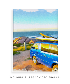 Imagem do Quadro Kombi Surf Aquarela