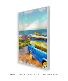 Quadro Kombi Surf Aquarela