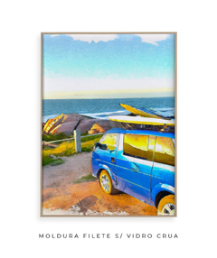 Quadro Kombi Surf Aquarela - comprar online