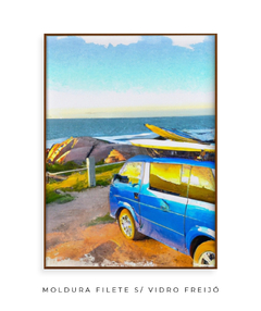 Quadro Kombi Surf Aquarela - Be decorart | Quadros Online