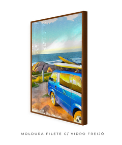 Quadro Kombi Surf Aquarela - loja online