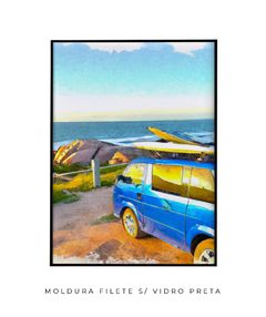 Imagem do Quadro Kombi Surf Aquarela