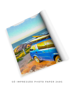 Quadro Kombi Surf Aquarela - comprar online