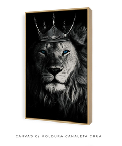 Quadro Leão de Judá Preto e Branco - Be decorart | Quadros Online