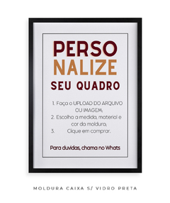 Quadro Personalizado Paspatur Retangular - Be decorart | Quadros Online