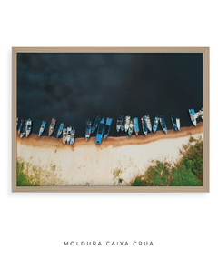 Quadro Praia e Barcos