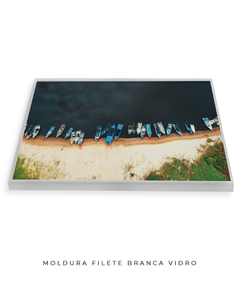 Quadro Praia e Barcos