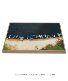 Quadro Praia e Barcos - Be decorart | Quadros Online