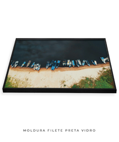 Quadro Praia e Barcos