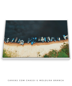 Quadro Praia e Barcos - Be decorart | Quadros Online