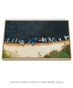 Quadro Praia e Barcos