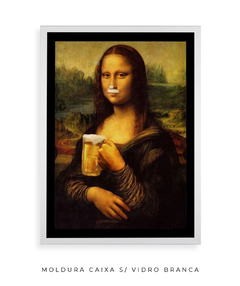 Quadro Retrô Monalisa Chopp - Be decorart | Quadros Online