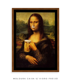 Quadro Retrô Monalisa Chopp - comprar online