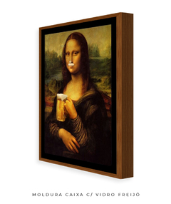 Quadro Retrô Monalisa Chopp na internet