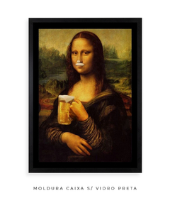 Quadro Retrô Monalisa Chopp - Be decorart | Quadros Online