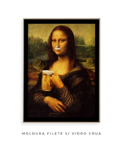 Quadro Retrô Monalisa Chopp - comprar online