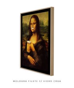 Quadro Retrô Monalisa Chopp na internet