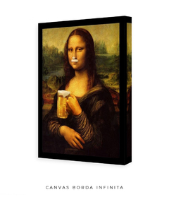 Quadro Retrô Monalisa Chopp na internet