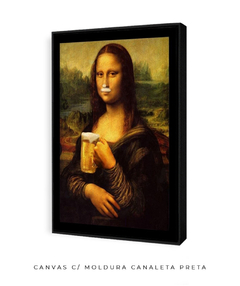 Quadro Retrô Monalisa Chopp na internet