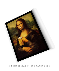 Quadro Retrô Monalisa Chopp