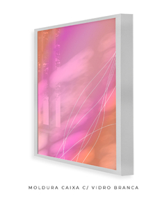 Quadro rosa laranja celestial - loja online