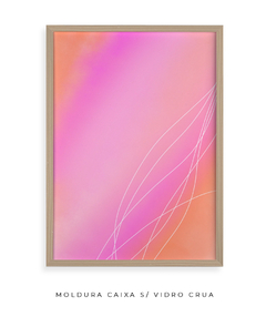 Imagem do Quadro rosa laranja celestial