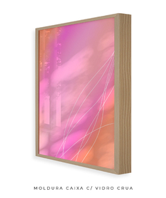 Quadro rosa laranja celestial