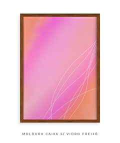 Quadro rosa laranja celestial - comprar online