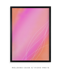 Quadro rosa laranja celestial - Be decorart | Quadros Online