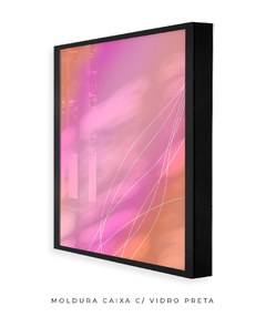 Quadro rosa laranja celestial - loja online