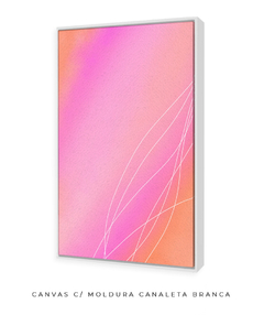 Quadro rosa laranja celestial