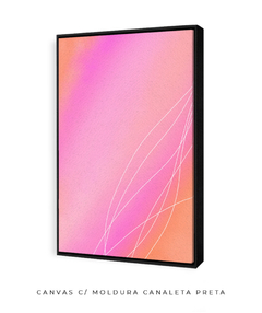 Quadro rosa laranja celestial - Be decorart | Quadros Online