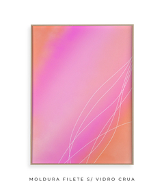 Quadro rosa laranja celestial - comprar online