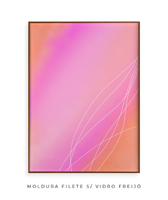 Quadro rosa laranja celestial - Be decorart | Quadros Online