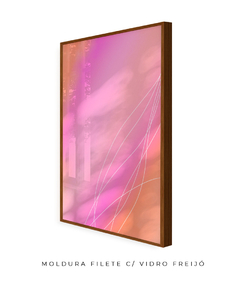 Quadro rosa laranja celestial - loja online